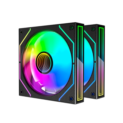 [43940] KIT 2 VENTILADORES AUXILIAR MF-3D PRO NEGRO MARS GAMING