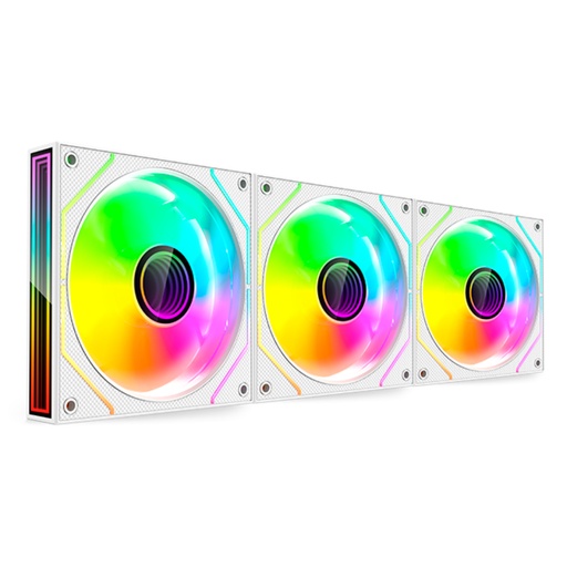 [43939] KIT 3 VENTILADORES AUXILIAR MF-3D PRO BLANCO MARS GAMING