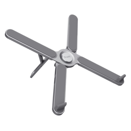 [43877] SOPORTE ELEVADOR METALICO PORTATIL PLEGABLE MAZY GRIS TRUST