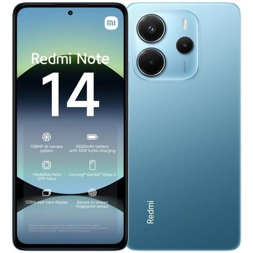 [43580] SMARTPHONE REDMI NOTE 14 (6+128GB) BLUE XIAOMI