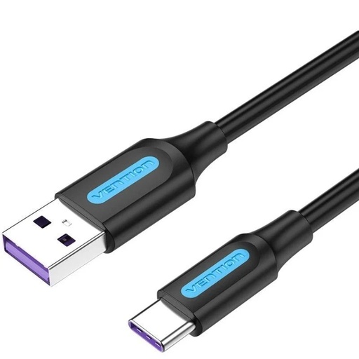 [43560] CABLE USB-A A USB-C M-M 1.5 M NEGRO VENTION