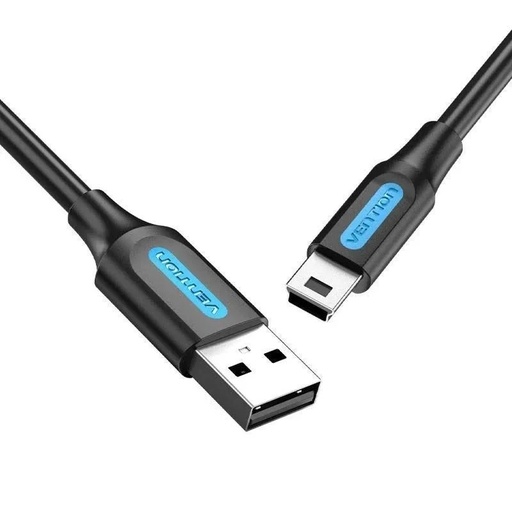 [43526] CABLE USB 2.0 MINI USB/M A USB/M 1 M NEGRO VENTION