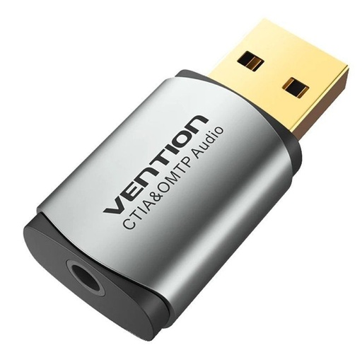 [43397] TARJETA SONIDO 2.1 USB/M A JACK 3.5/H NEGRO VENTION