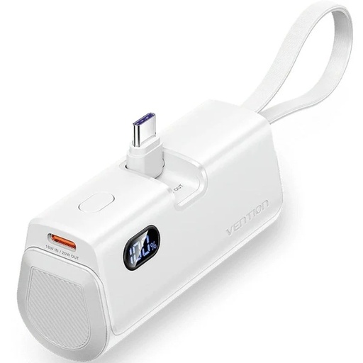 [43377] POWER BANK 4800mAh 22.5W WIRELESS BLANCO VENTION