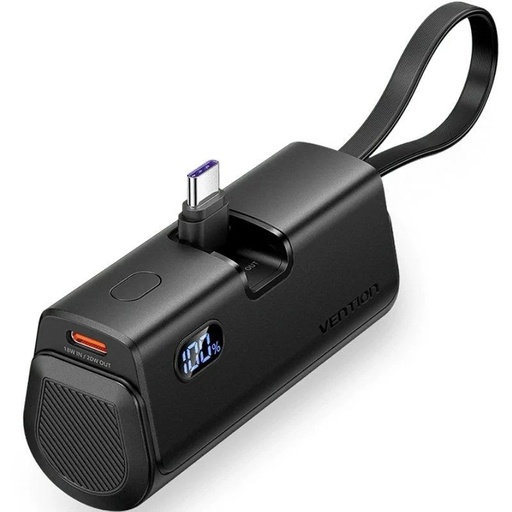 [43374] POWER BANK 4800mAh 22.5W WIRELESS NEGRO VENTION
