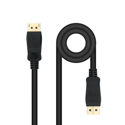 [43247] CABLE DISPLAYPORT 1.4 DP/M-DP/M NEGRO 0.5 M NANOCABLE