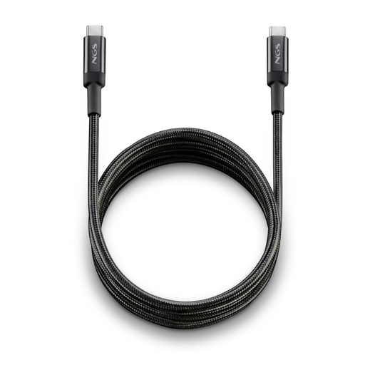 [43042] CABLE USB-C A USB-C 2 M KNOT 100W-2 NEGRO NGS