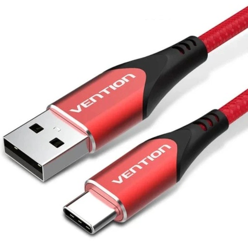 [42972] CABLE USB-A A USB-C M-M 2 M ROJO VENTION