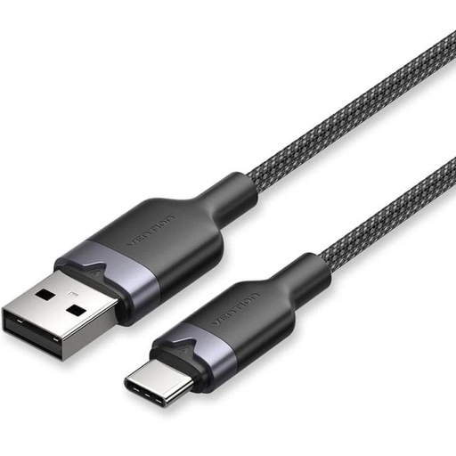 [42952] CABLE USB-C A USB-A TRENZADO 1 M NEGRO VENTION
