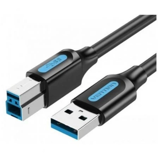 [42938] CABLE USB 3.0 TIPO-B/M A USB-A/M 0.5 M NEGRO VENTION