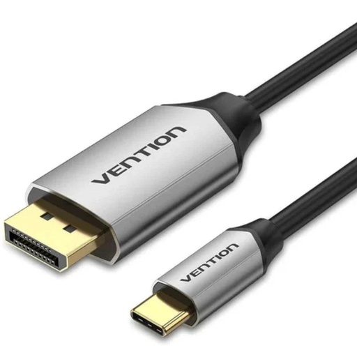 [42815] CONVERSOR USB-C/M A DISPLAYPORT/M 1.5 M GRIS/NEGRO VENTION