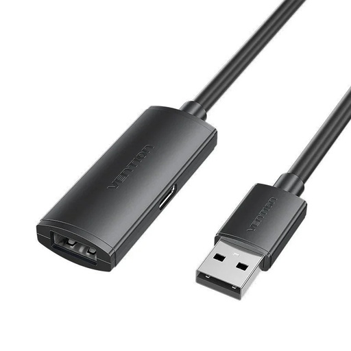 [42814] CABLE ALARGADOR USB 2.0 M/H 5 M NEGRO VENTION