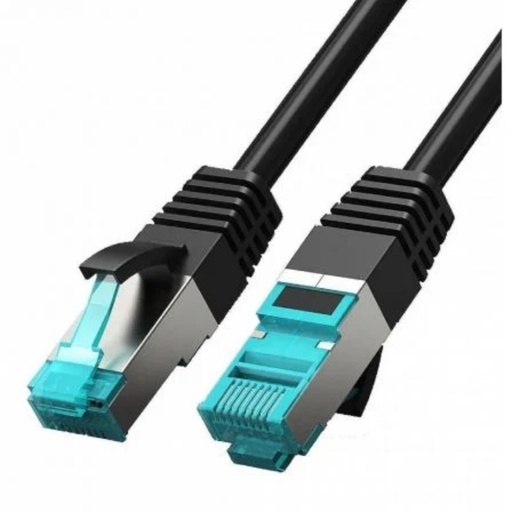 [42806] CABLE DE RED LATIGUILLO RJ45 CAT.5E FTP AWG26 2 M NEGRO/AZUL VENTION