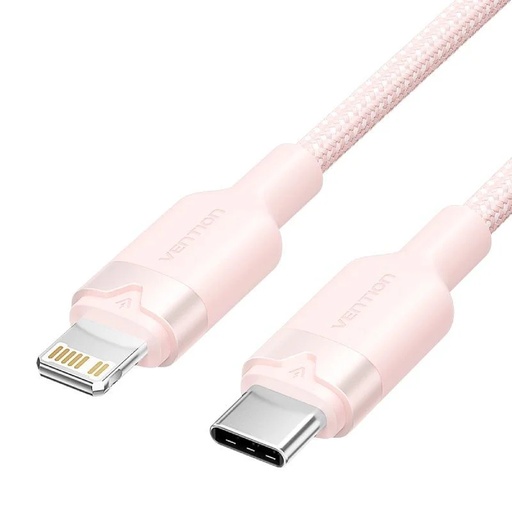 [42793] CABLE 2.0 USB-C A LIGHTNING 1 M ROSA VENTION