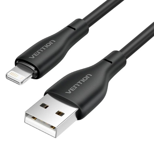 [42777] CABLE 2.0 USB A LIGHTNING 1 M NEGRO VENTION
