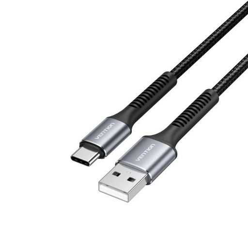 [42773] CABLE USB-A A USB-C 1 M NEGRO/GRIS VENTION