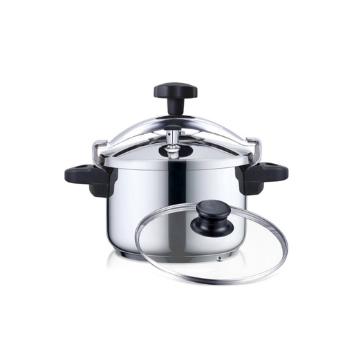 [42695] OLLA INOX PLUS + VALVULA ROTATIVA 8L HAEGER