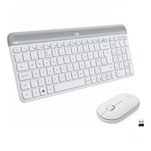 [42168] TECLADO + RATON WIRELESS MK470 SLIM BLANCO LOGITECH