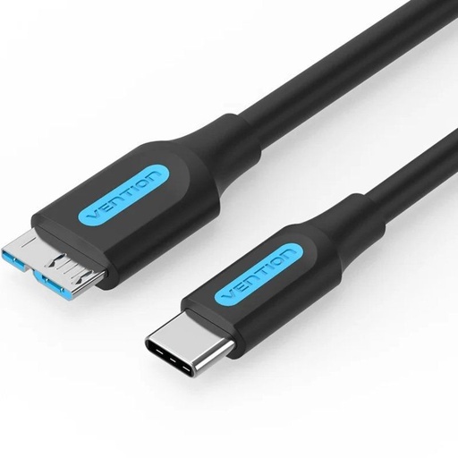 [41879] CABLE USB 3.0 MICROUSB/M USB-C/M 0.5 M NEGRO VENTION