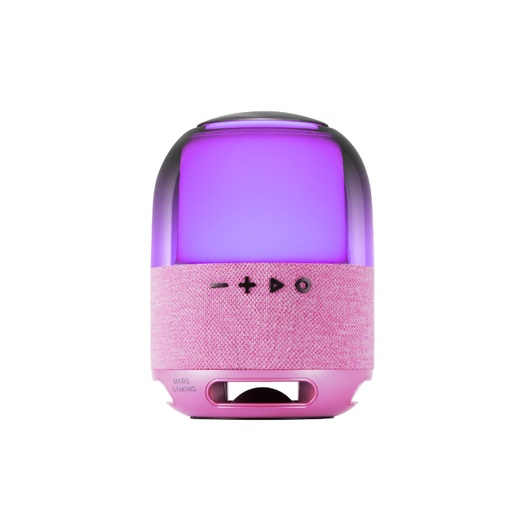 [41855] ALTAVOZ BLUETOOTH RGB MS-FLOW 360º ROSA MARS GAMING