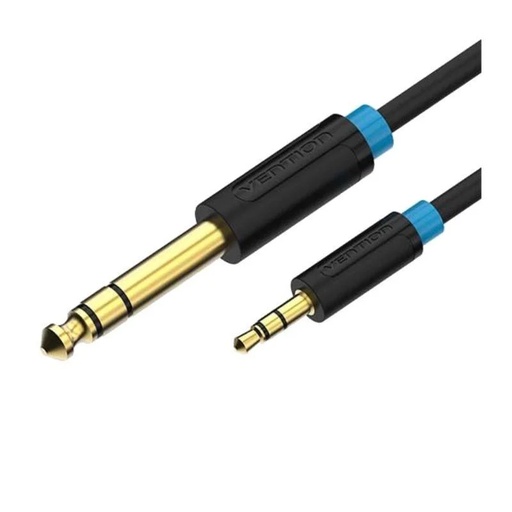[41751] CABLE AUDIO ESTEREO JACK 6.5/M JACK 6.5/M 3 M NEGRO VENTION