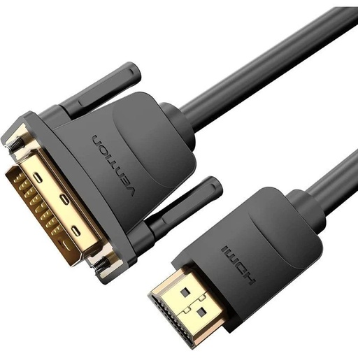 [41709] CONVERSOR DVI/M A HDMI/M 3 M NEGRO VENTION