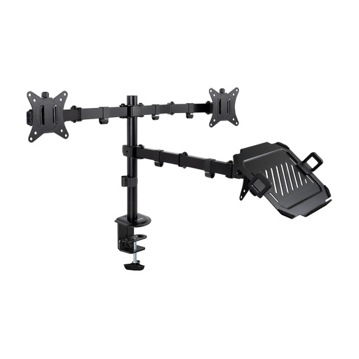 [41333] SOPORTE MESA 2 PANTALLAS 17"-32" Y PORTATIL TOOQ