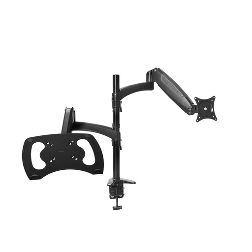 [41138] SOPORTE MESA 2 PANTALLAS PORTATIL/MONITOR MARA NEGRO TRUST