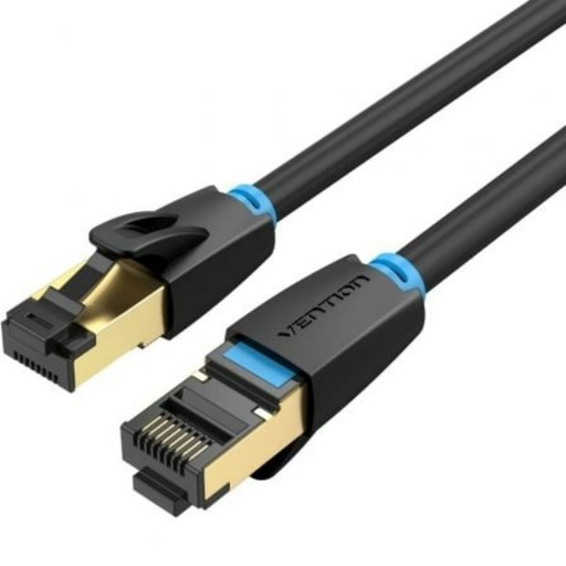 [40862] CABLE DE RED LATIGUILLO RJ45 CAT.8 SFTP AWG28 1.5 M NEGRO VENTION