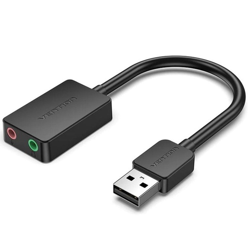 [40483] TARJETA SONIDO 2xJACK/H 2.1 NEGRO VENTION