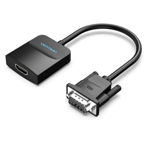 [40372] CONVERSOR VGA A HDMI 0.15 M NEGRO VENTION