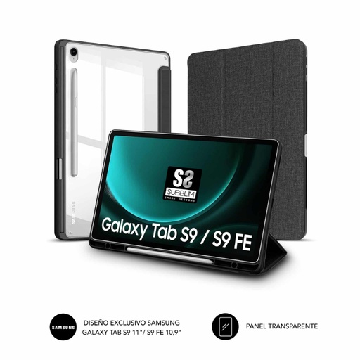 [40288] FUNDA TABLET SHOCK CASE SAMSUNG S9 11"/ S9 FE 10.9" NEGRO SUBBLIM
