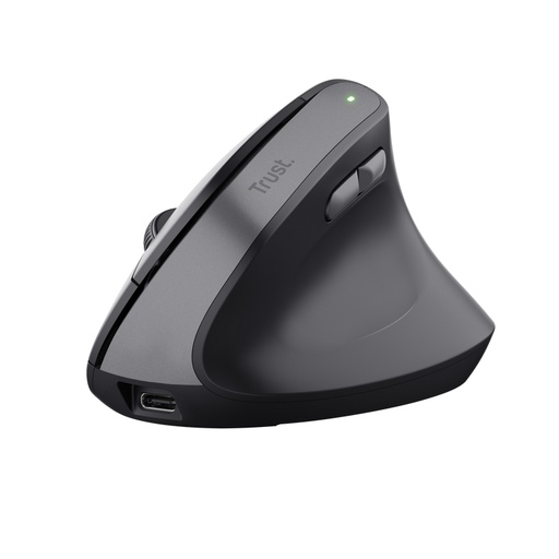 [39843] RATON OPTICO WIRELESS ERGONOMICO VERTICAL BAYO II NEGRO TRUST