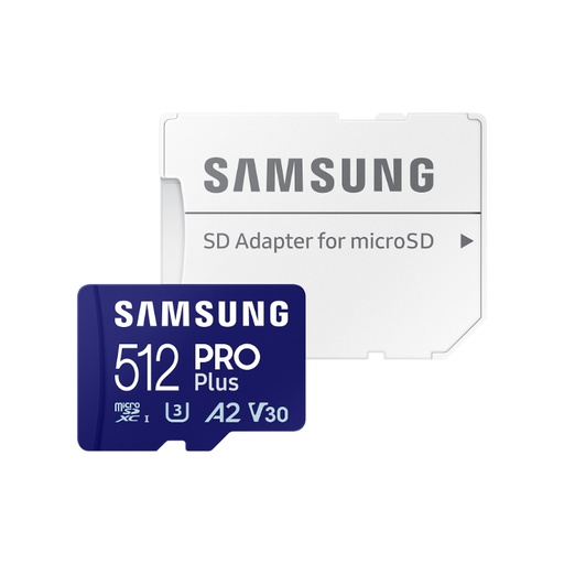 [39763] MICRO SD 512 GB PRO PLUS 1 ADAP. CLASS 10 SAMSUNG