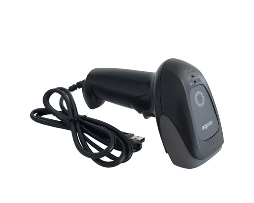 [39194] LECTOR CODIGO BARRAS LASER LS11 USB NEGRO APPROX
