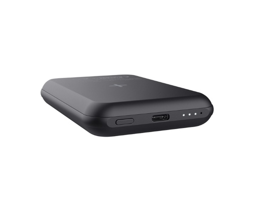 [38419] POWER BANK MAGNO 5000mAh MAGNETICA NEGRO TRUST