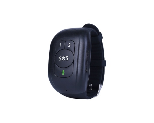 [38366] PULSERA PARA ANCIANOS CON SOS 4G GPS LOCALIZADOR NEGRO LEOTEC