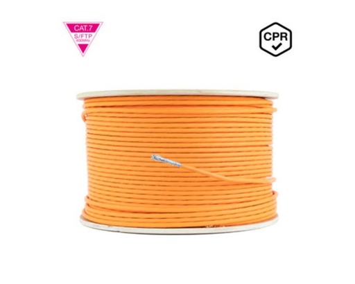[35805] BOBINA CABLE DE RED CAT7 SFTP PIMF AWG23 LSZH 305 M NARANJA NANOCABLE