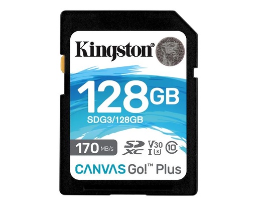 [33620] SECURE DIGITAL HC 128 GB CANVAS GO PLUS CLASE10 KINGSTON
