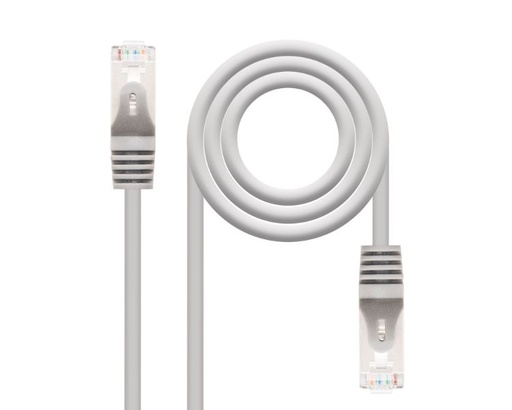[33514] CABLE DE RED LATIGUILLO RJ45 FTP CAT6 AWG24 1 M GRIS NANOCABLE