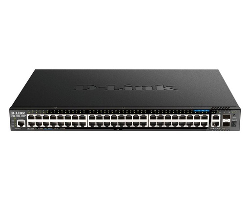 [32318] D-LINK SWITCH 52 PUERTOS 1Gbit w/4 2.5Base-T + 2 10 Gbit ETH +2 10 Gbit SFP+ PoE