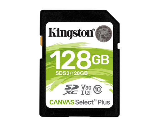 [28325] SECURE DIGITAL HC 128 GB CANVAS SELECT PLUS CLASE10 KINGSTON