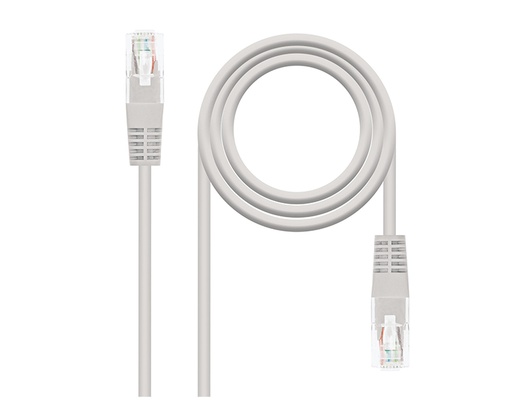[28046] CABLE DE RED LATIGUILLO RJ45 CAT6 UTP 15 M GRIS NANOCABLE