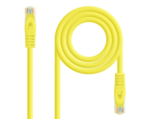 [26915] CABLE DE RED LATIGUILLO RJ45 UTP CAT6A AWG24 3 M AMARILLO NANOCABLE