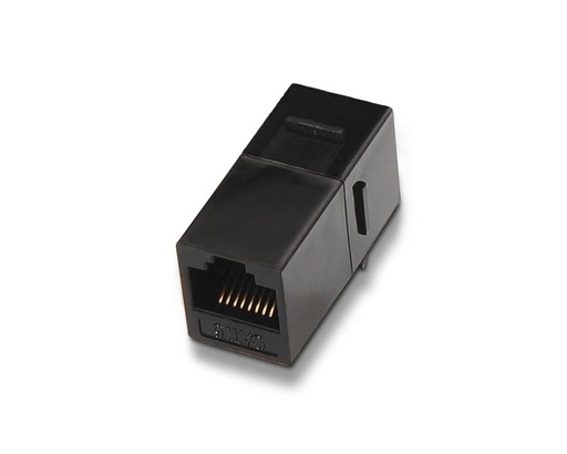 [24979] EMPALME RJ45 CAT.6 UTP NEGRO NANOCABLE