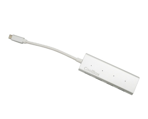 [23571] HUB TYPE-C 4 PUERTOS USB3.0 ALU3-C ALUMINIO COOLBOX