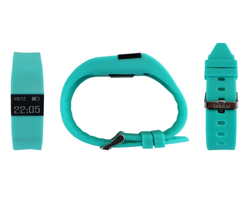 [20208] PULSERA SMART TURQUESA + PULSOMETRO BILLOW