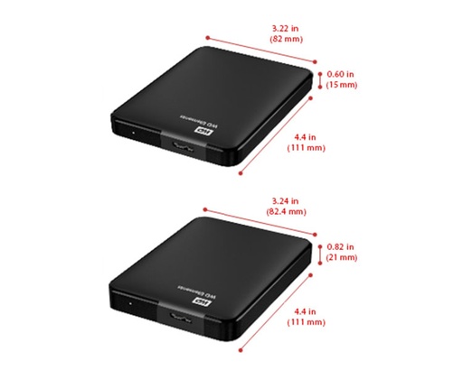 [13219] HDD EXTERNO WD 2.5 1 TB 3.0 ELEMENTS BLACK